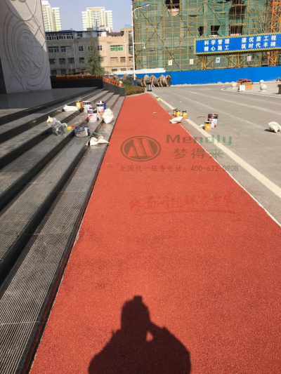 航天五一〇所 齐干却勒街道彩色路面