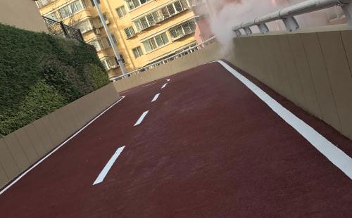 齐干却勒街道彩色路面